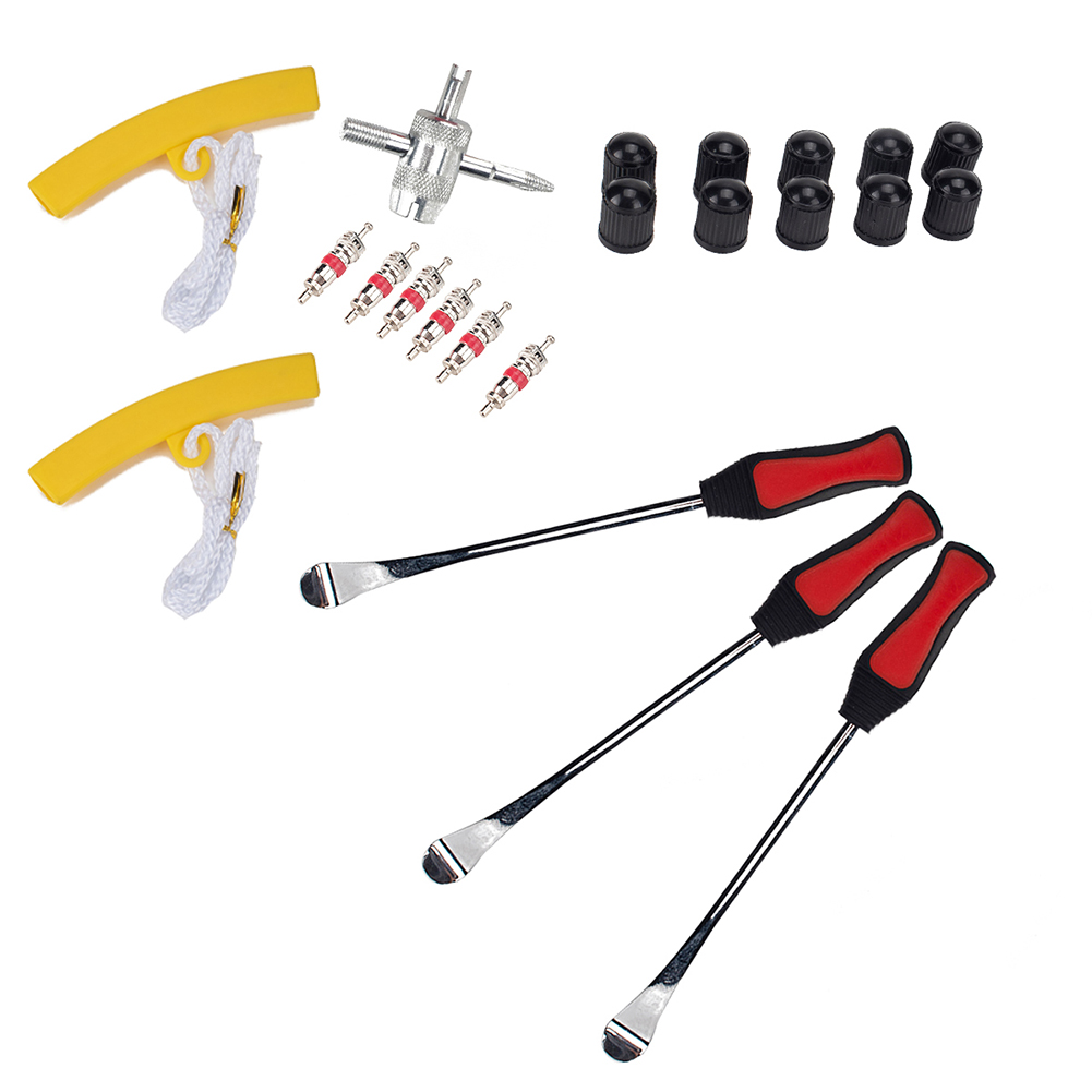 

22pcs/set Car Motorcycle Tire Levers Rim Protectors Valve Cores Caps Kit, 501 Original