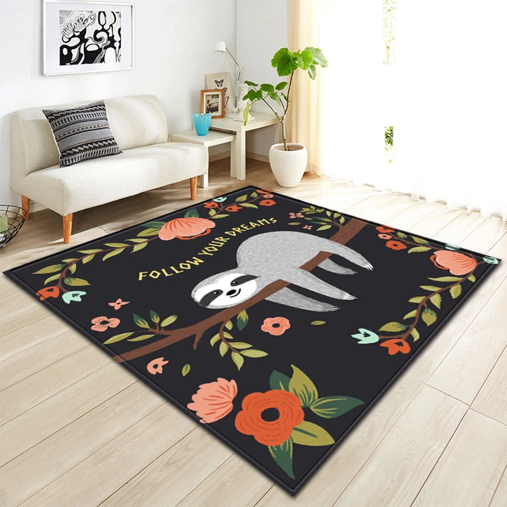 Nordic Carpet Home Living Room Carpet Bedroom Bedside Mat Room Carpet Carpet Child Room Anti-slip Mat 3D Large Carpet