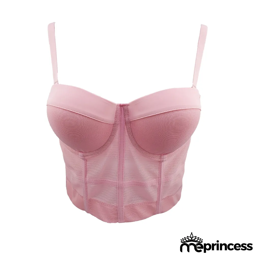 Thin Sexy Tight Fitting Style Cutout Halter Neck Corset Tank Top Women's Crop Short Strapless Top Wrap