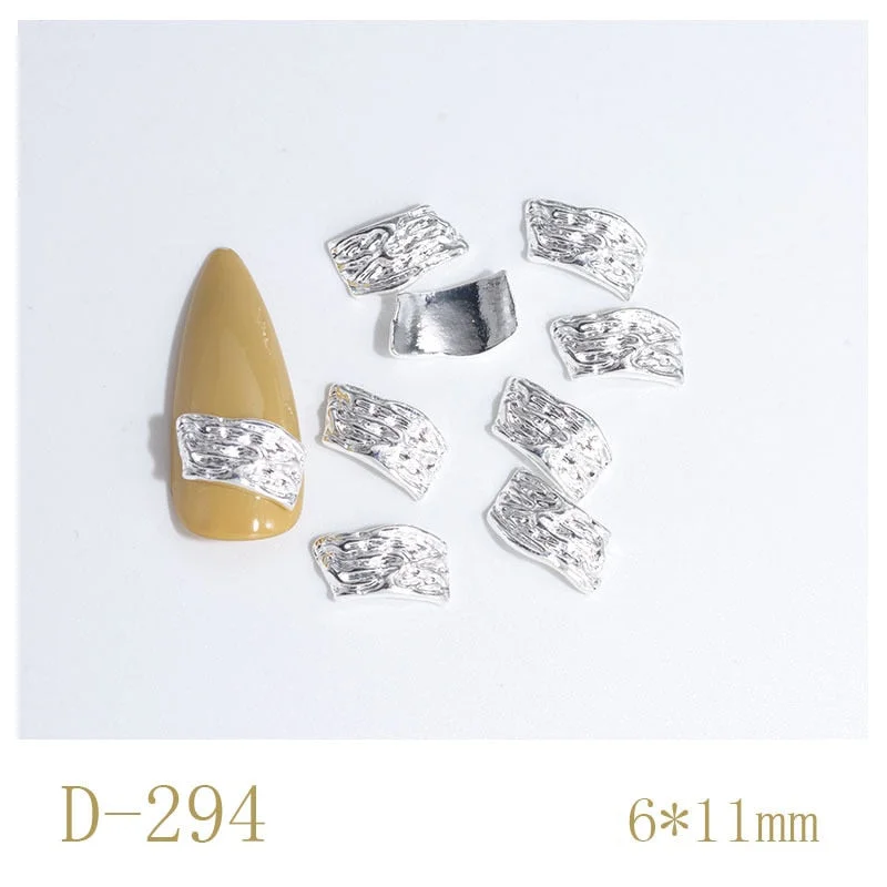Nail Decoration Irregular Special Shaped Rutin Designs Metal Rhinestones 50 pcs/Set Nail Tips For Beauty Salons-Nail Inspo