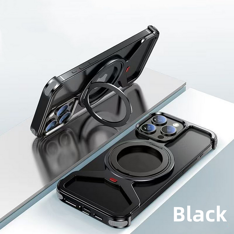 Creative Metal Frameless Anti-fall Snap Buckle Magnetic Phone Case