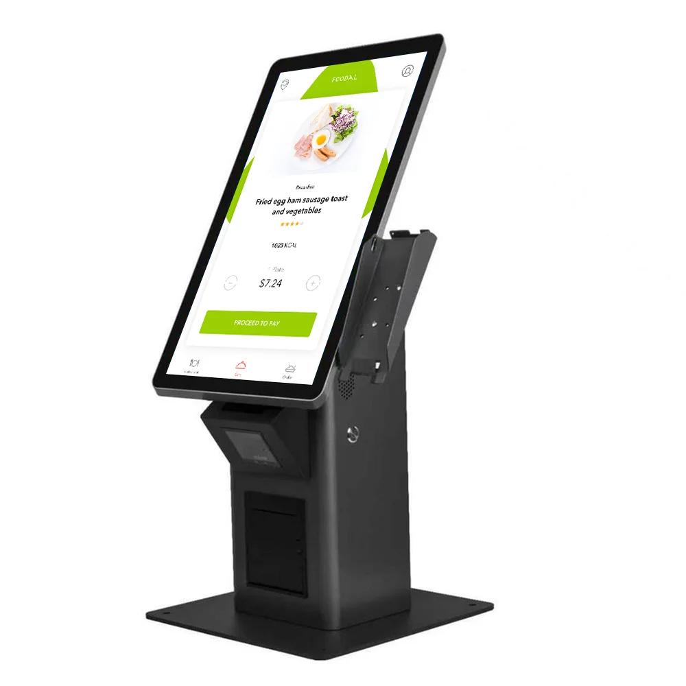 360SPB Touch Screen RFID self Ordering self Service payment Kiosk with Printer For RFID Supermarket