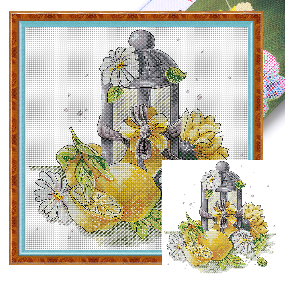 14CT Partial Stamped Cross Stitch Kit - Four Seasons of Autumn (56*38CM)
