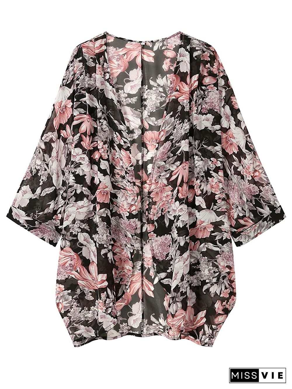 Women's V-neck Long Sleeve Printed Tops