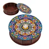 5D DIY Diamond Painting Handmade Wood Storage Box Crystal Storage Case (Mandala)