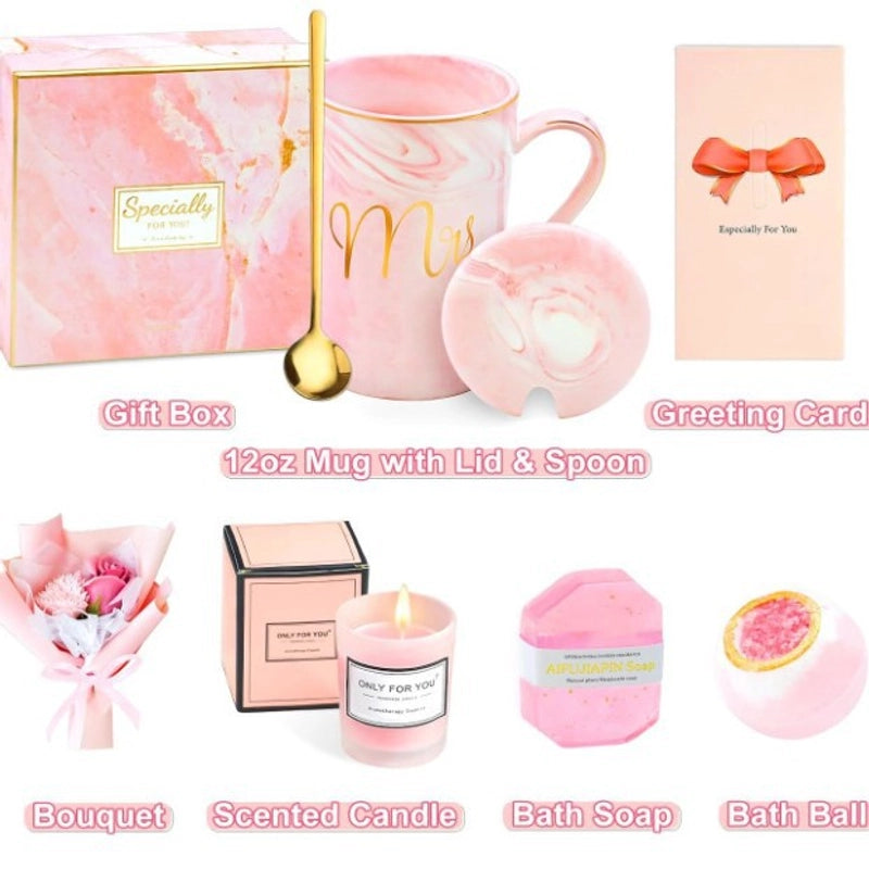 Cute Letter Ceramics Mug 1 Set