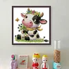 Cute Cow-14CT Stamped Cross Stitch 19*20cm/7.48*7.87in