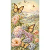 (40*70cm)Butterfly Flower - Full Round Drill Diamond Painting
