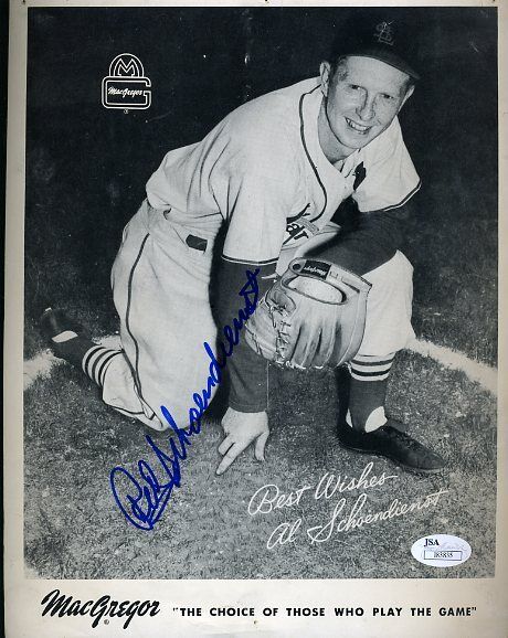 Red Schoendienst Macgregor Signed Jsa Certed 8x10 Photo Poster painting Authentic Autograph