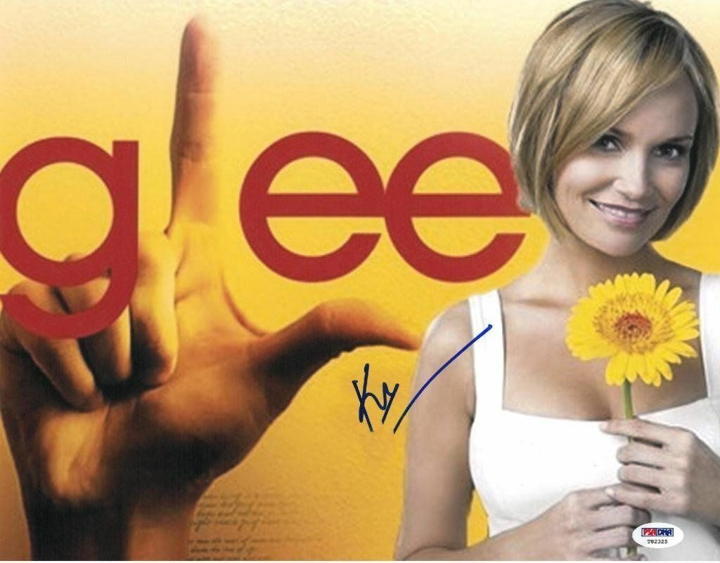 Kristin Chenoweth Signed GLEE Authentic Autographed 11x14 Photo Poster painting PSA/DNA #T82325