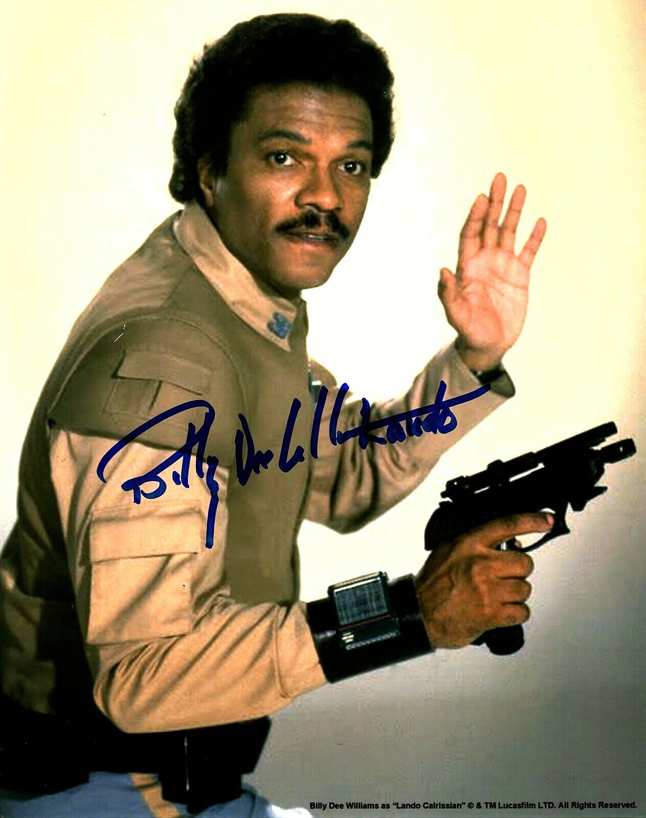 BILLY DEE WILLIAMS Signed Auto STAR WARS Lando