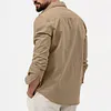  Camicia da uomo a maniche lunghe con doppio taschino