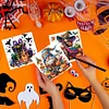 (US Local)6PCS DIY Diamond Art Greeting Cards Halloween Designs for Celebrations (H033)
