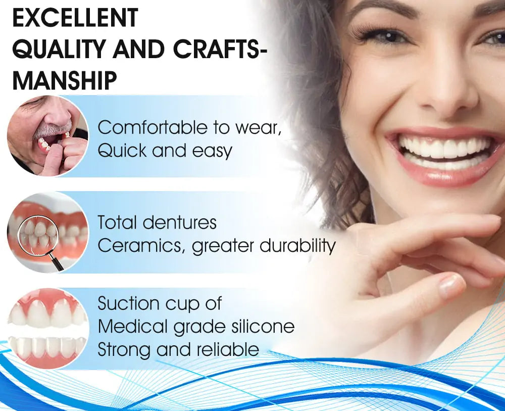 QIAWI™- Premium Custom Silicone Denture Set