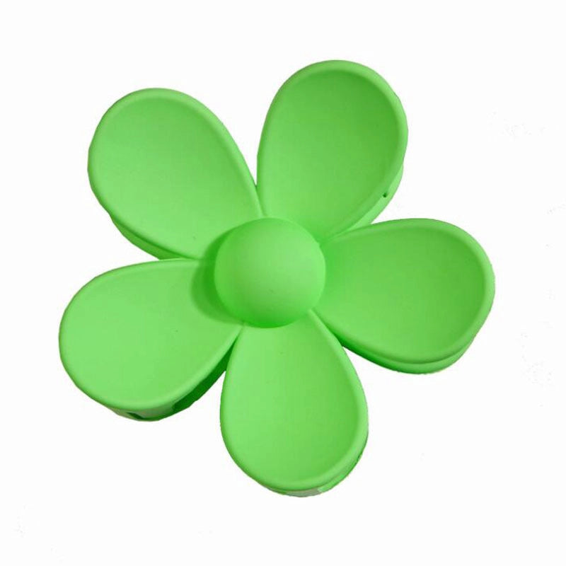 Women’s Sweet Korean Style Flower Plastic Stoving Varnish Hair Claws