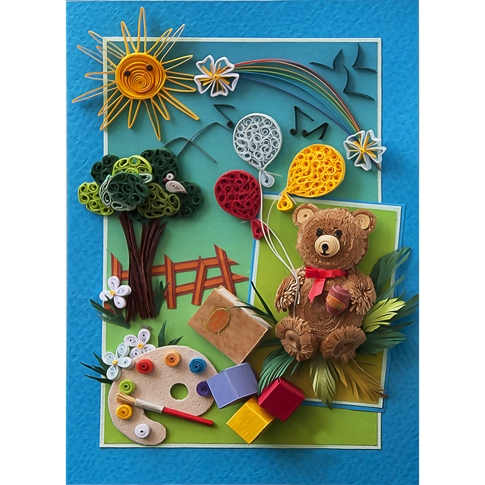 

Bear Quilling Paper - Special Shaped Diamond Painting - 30*40CM, 501 Original