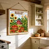 Stamped Cross Stitch Kit for Adults August Sunflower 14CT 40x40cm tapestrymarket