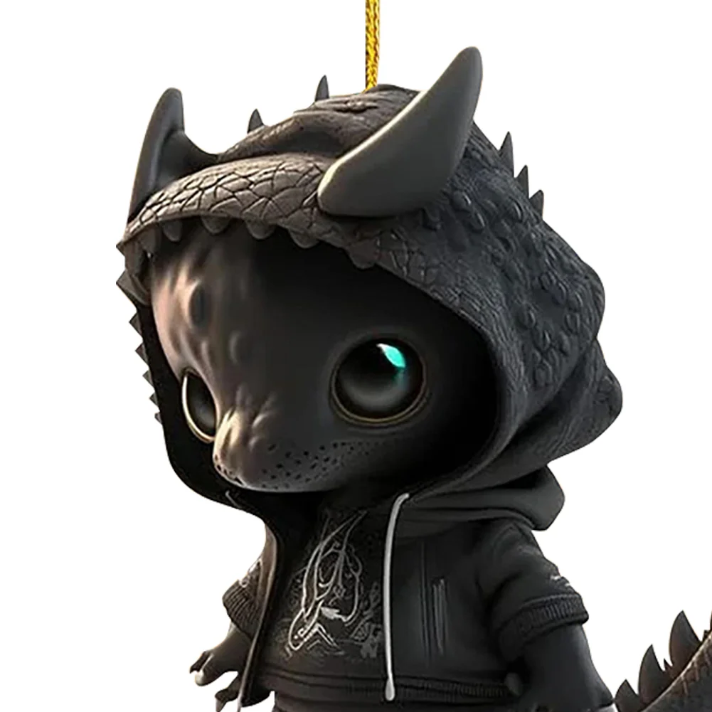 Christmas Dragon Tree Pendant Novelty Cute Acrylic Party Favors (I)