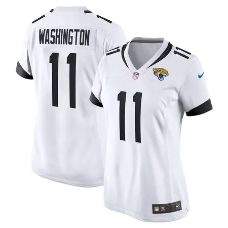 Women's Jacksonville Jaguars #11 Parker Washington  White Team Game Jersey