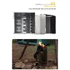 Folding Firewood Stove Stainless Steel BBQ Rocket Stove for Traveling BBQ Picnic