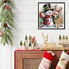 Diamond Painting - Partial Special Shaped Drill - Winter Snowman(Canvas|30*30cm)