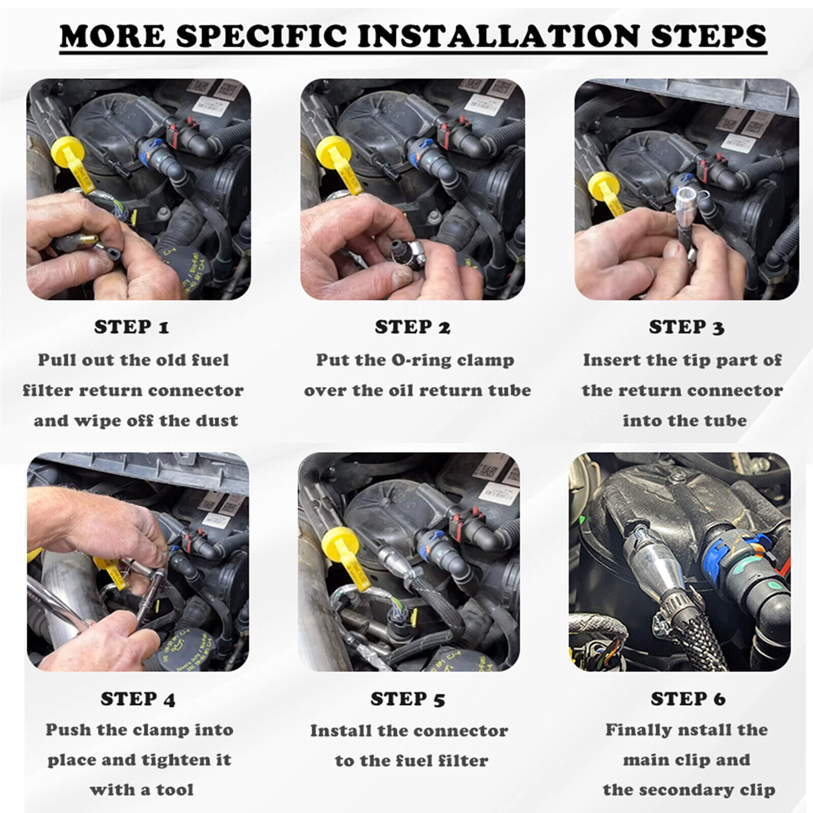 Fit 20172022 Ford 6.7L Powerstroke Fuel Return Line Repair Quick
