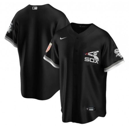 Men's Chicago White Sox Blank White Cool Base Stitched Jersey S914