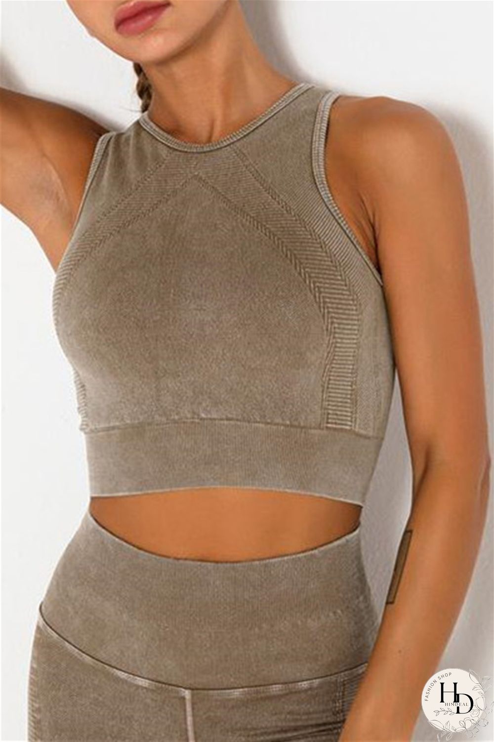 Grey Casual Sportswear Solid Vests