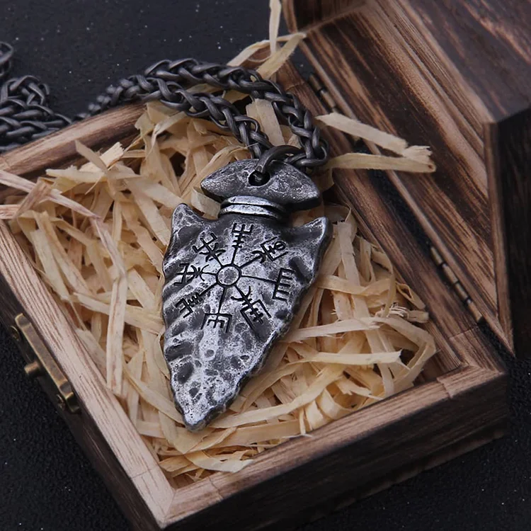 Coutureaura Viking Odin Spear Head Necklace
