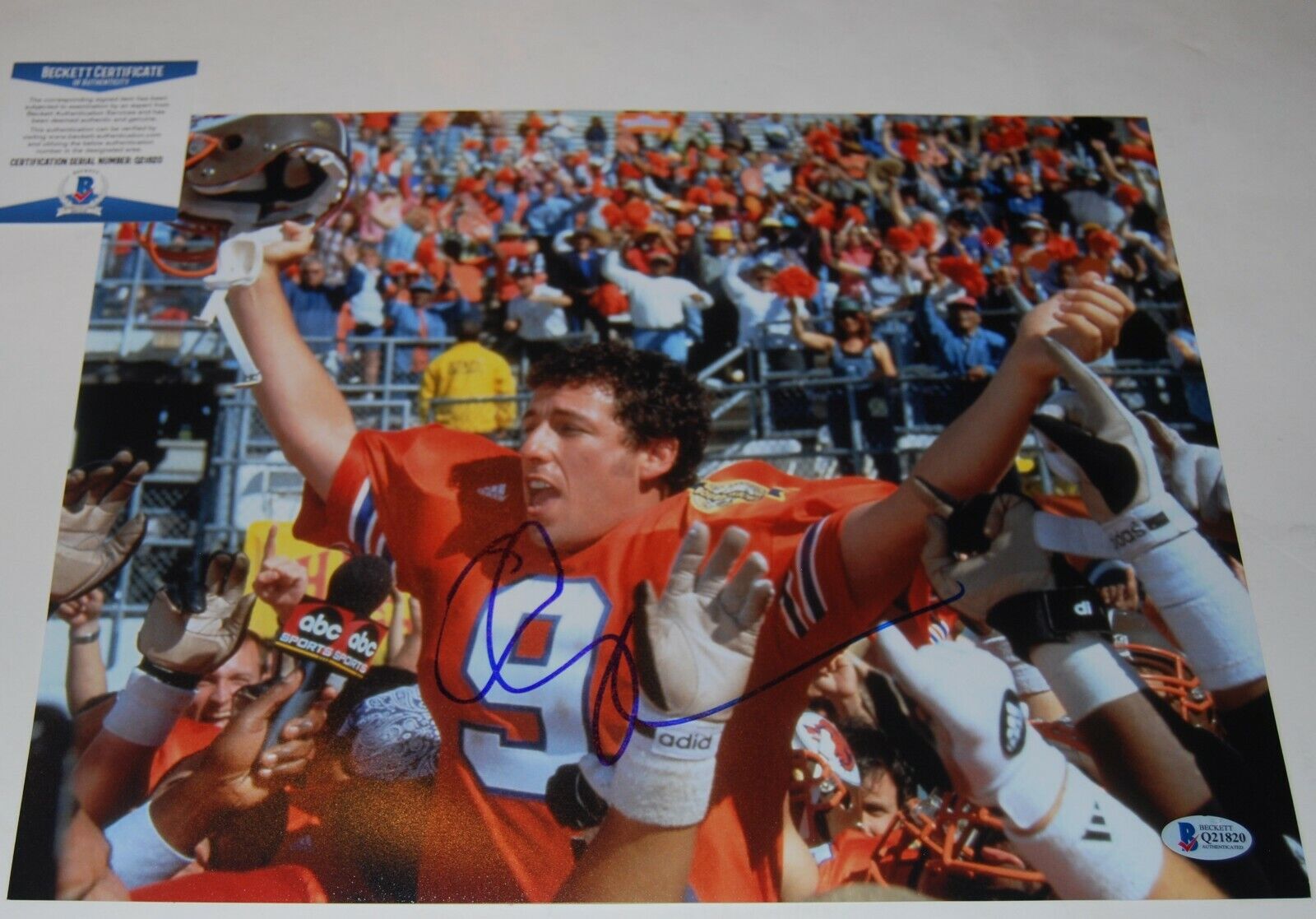 ADAM SANDLER signed (THE WATERBOY) 11X14 Photo Poster painting *Bobby Boucher* PROOF Beckett #1