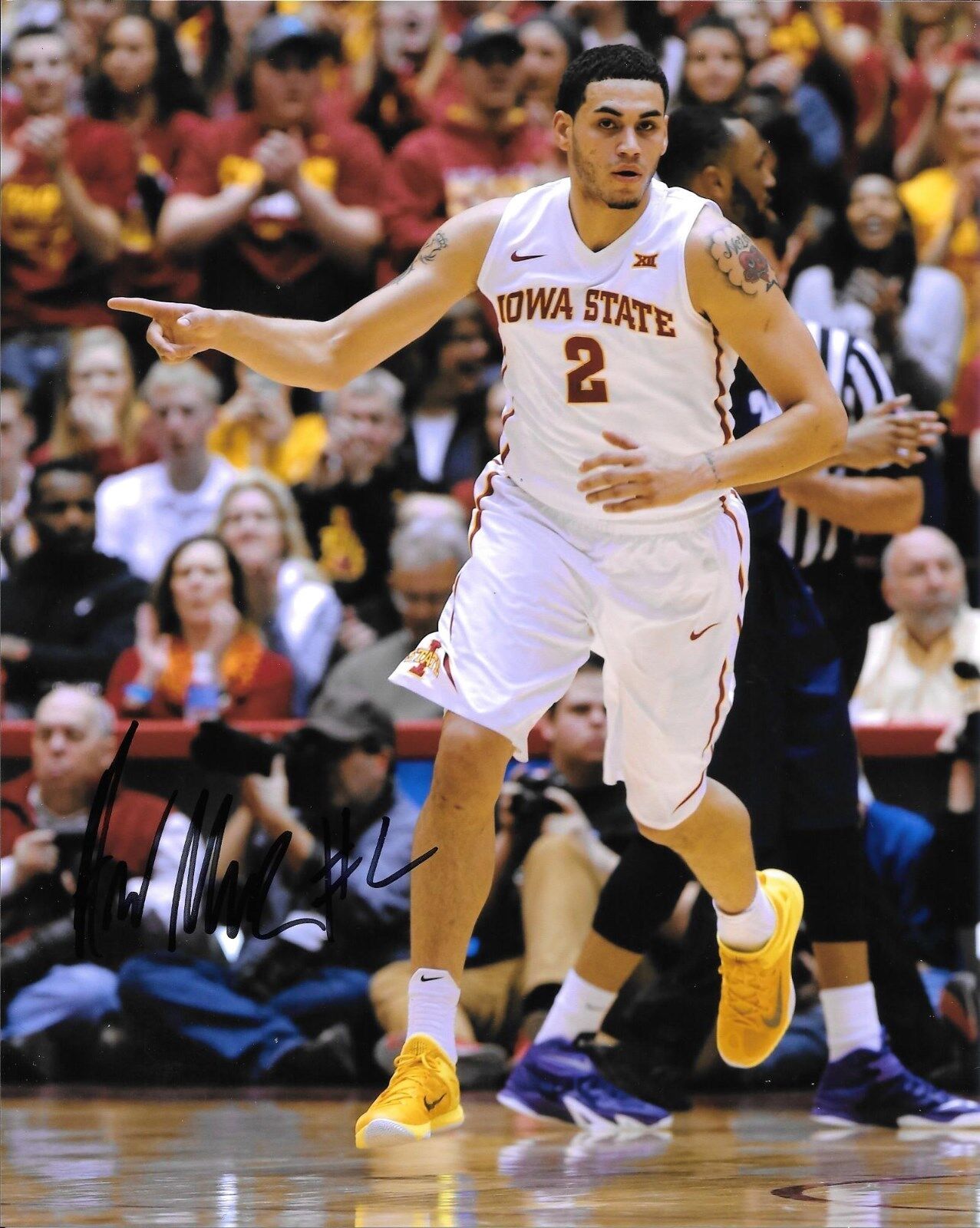 ABDEL NADER HAND SIGNED IOWA STATE CYCLONES 8X10 Photo Poster painting W/COA