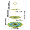 DIY Diamond Painting 3-Tier Mandala Cupcake Dessert Stand Serving Tray Decor Kit