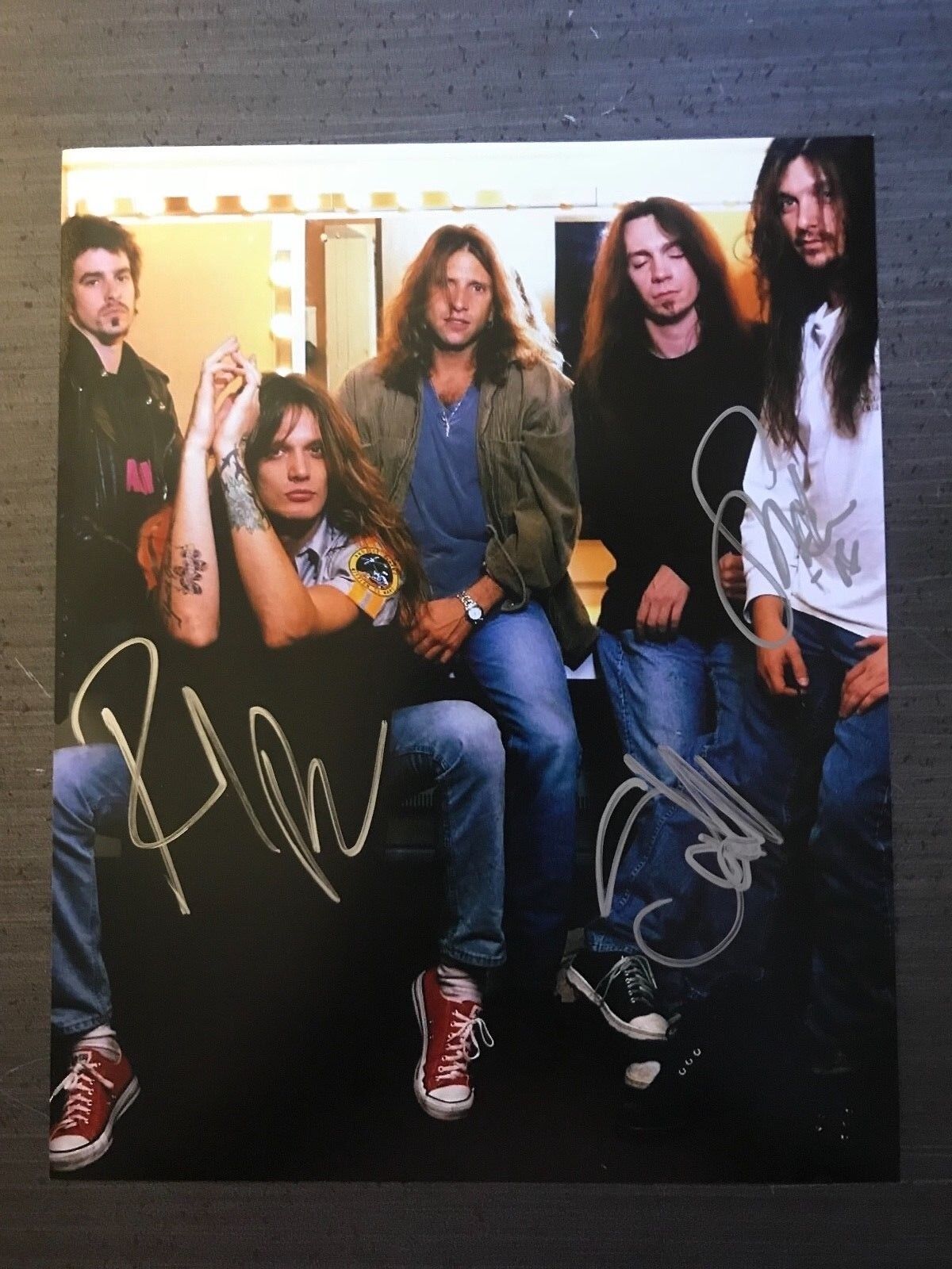 * SKID ROW * signed autographed 8x10 Photo Poster painting * BOLAN, HILL, and SABO *