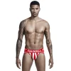 Vertical Stripes Stretch Sexy Hollow Briefs