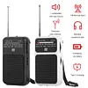 Portable Pocket AM FM Radio Battery Operated Pointer Radio Built-in Speaker