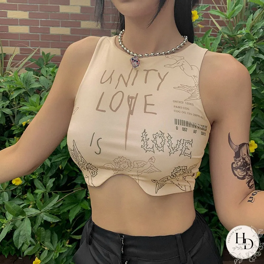 Retro Tribal Ethnic Style Vest Summer Women Camisole Fashion Street Casual Wear Crop Tops