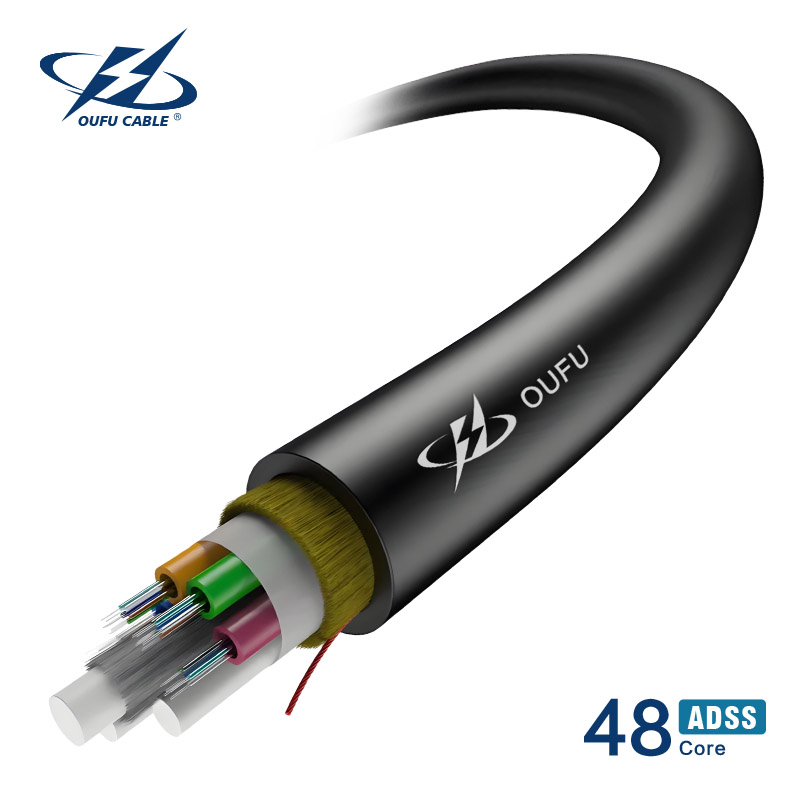 48 Core ADSS Fiber Cable - Outdoor, Self-Supporting, All Dielectric 