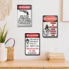 3PCS Warning Shot - Metal Tin Signs Set(8*12Inch/12*16Inch)