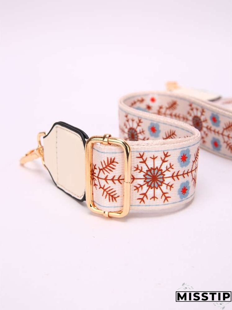 Floral Print Bag Strap