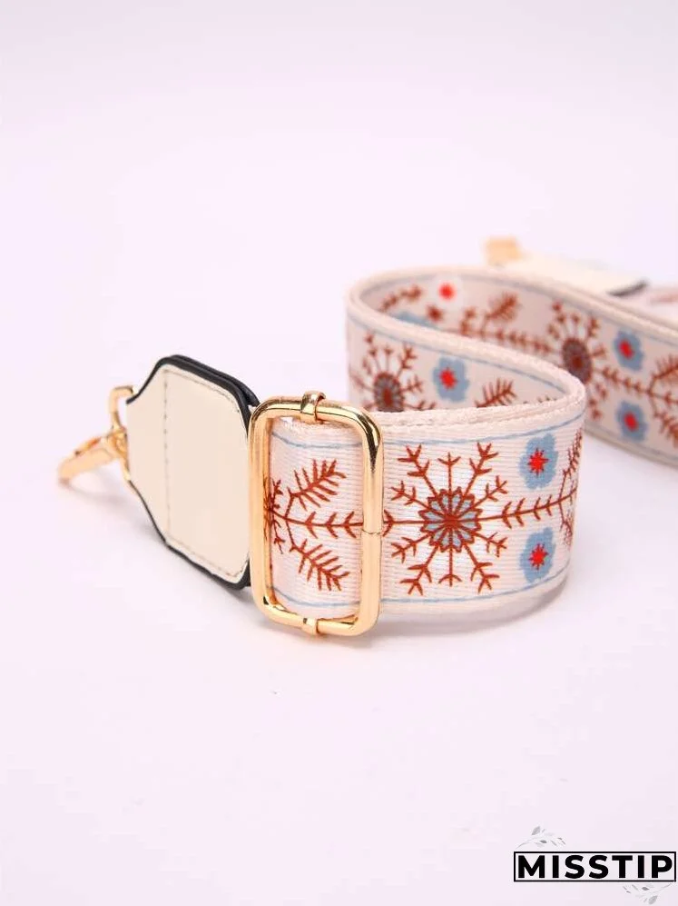 Floral Print Bag Strap