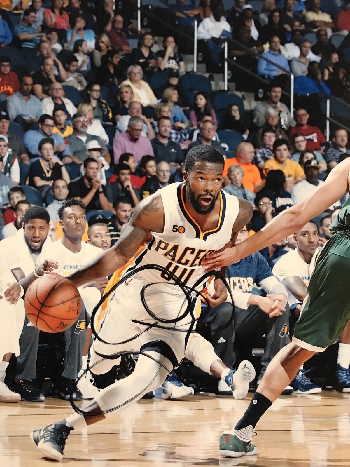 Aaron Brooks Signed Autographed 8x10 Photo Poster painting Indiana Pacers Timberwolves Coa