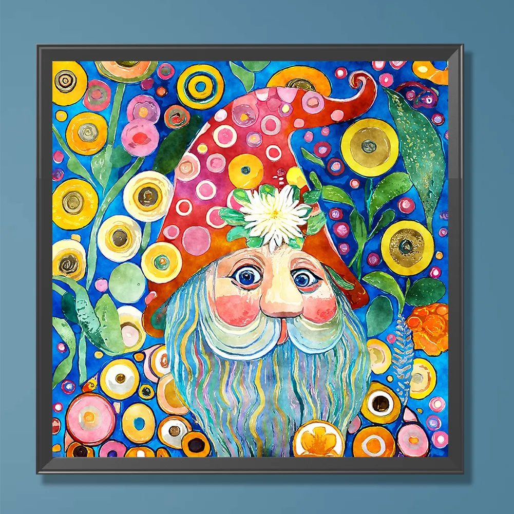 Diamond Painting - Full Round Drill - Garden Gnome(Canvas|30*30cm)