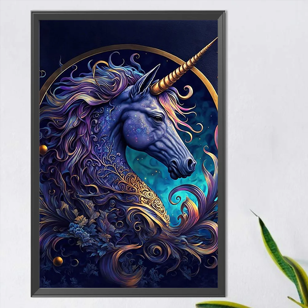 Partial AB Diamond Painting - Full Round Drill - Unicorn(Canvas|45*65cm)