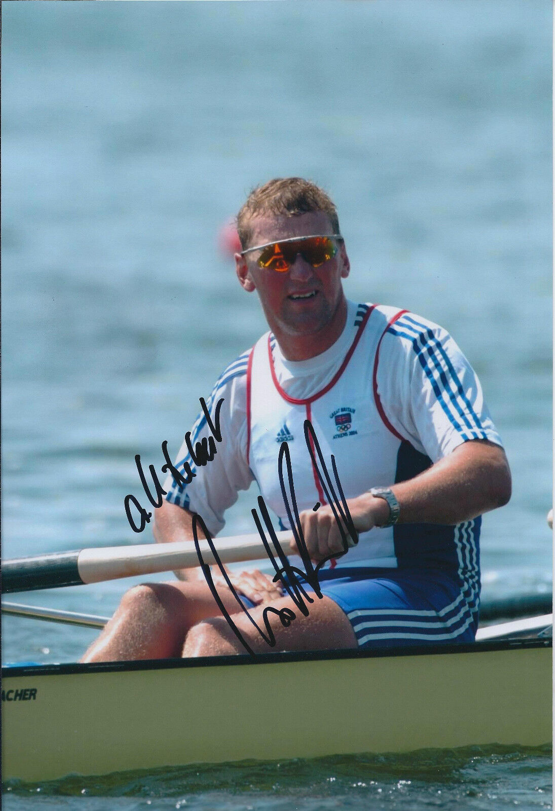 Matthew PINSENT 12x8 Signed Photo Poster painting Autograph AFTAL COA British Rowing Gold Medal