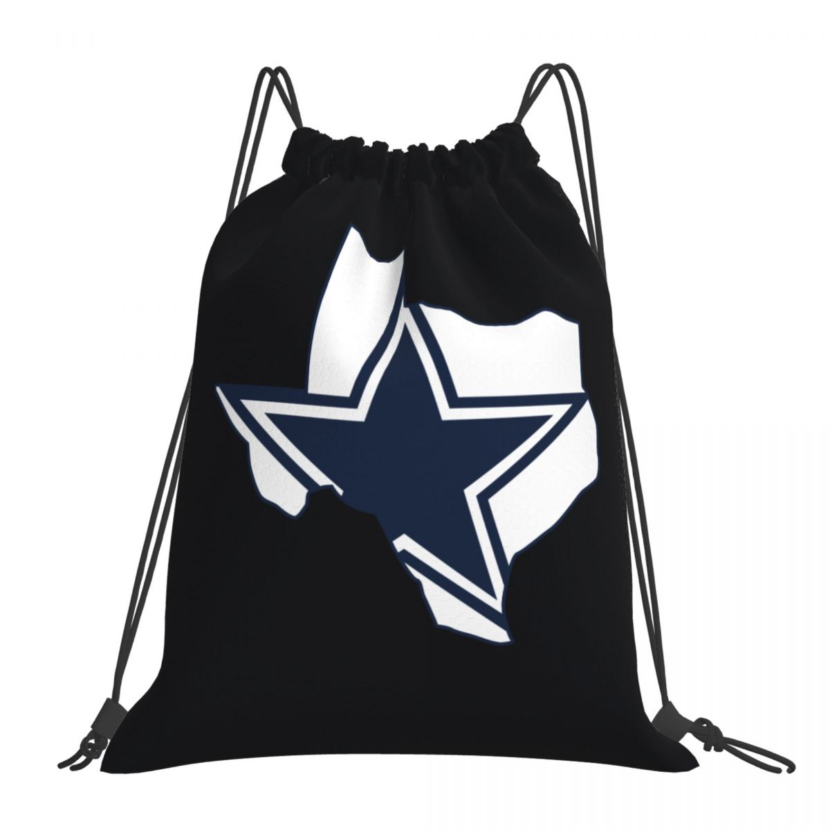 Dallas Cowboys Map Logo Foldable Sports Gym Drawstring Bag