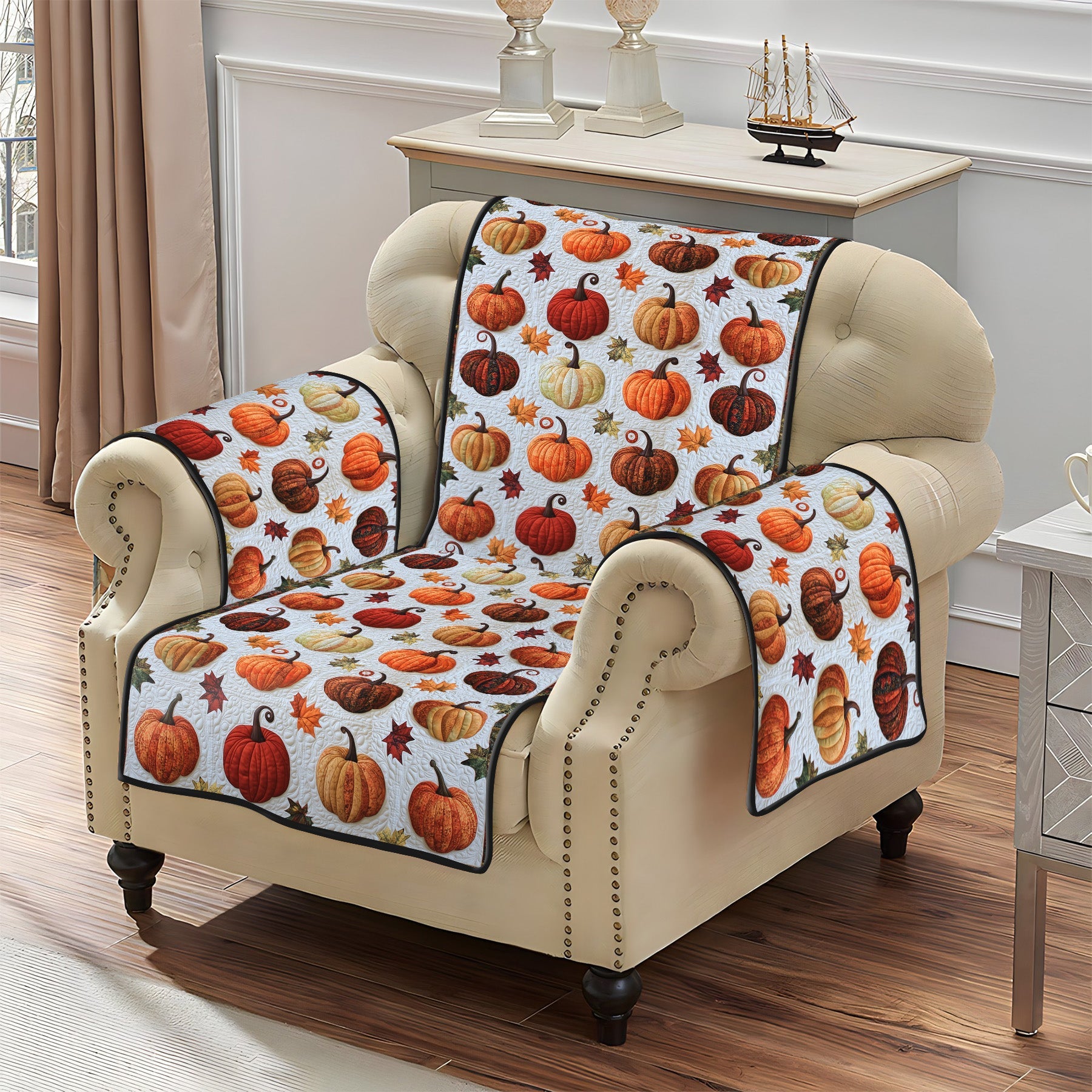 Pumpkin Patch Quilted Sofa Cover NCU0PT1166 everthome