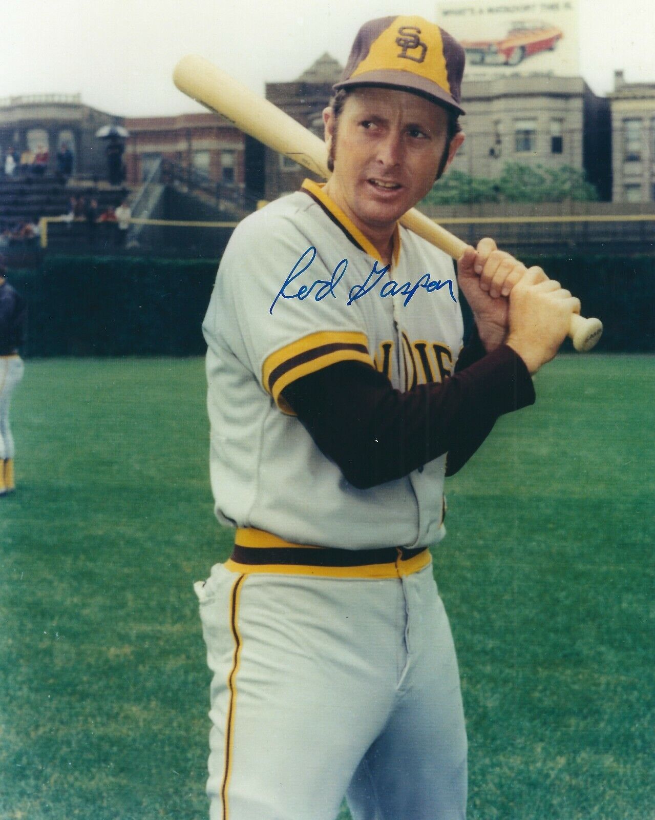 Autographed ROD GASPAR San Diego Padres 8x10 Photo Poster painting- COA