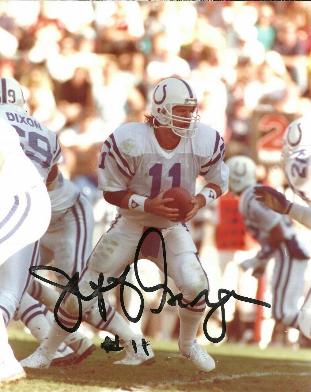 Jeff George Autographed Signed 8x10 Photo Poster painting ( Colts ) REPRINT