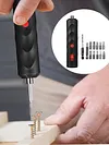 Cordless Electric Screwdriver with 12-Piece Bit Mini Cordless Power Screwdriver Set USB-C Rechargeable for Furniture Assembly Electronics Repair DIY