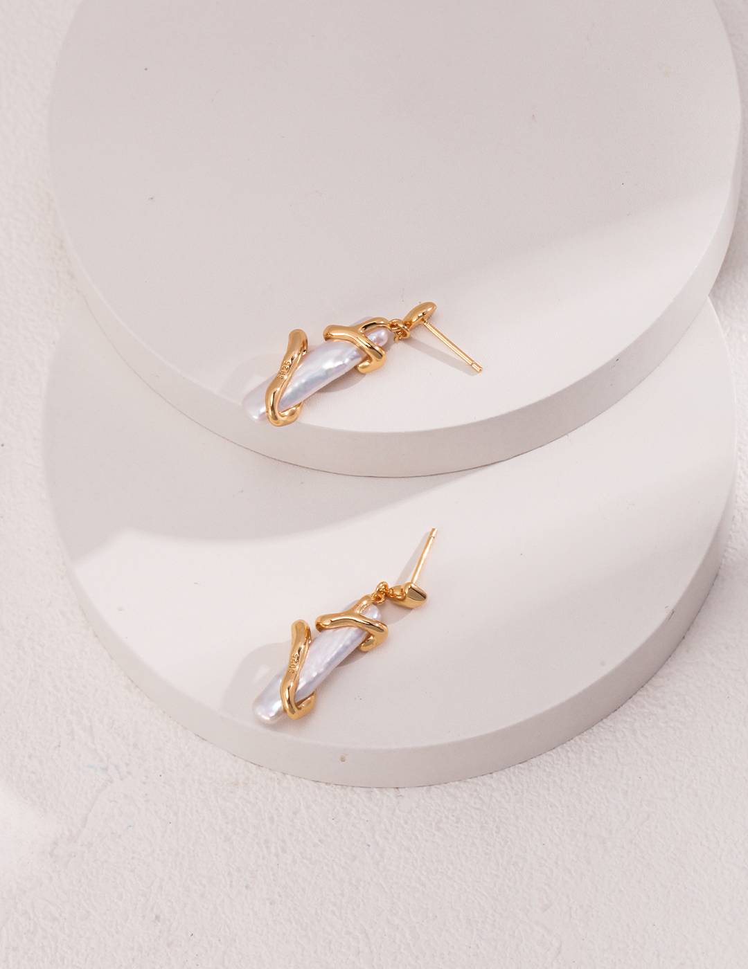 Natural Pearl Drop Earrings